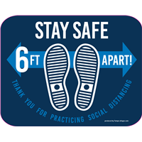 Stay Safe Floor Stickers